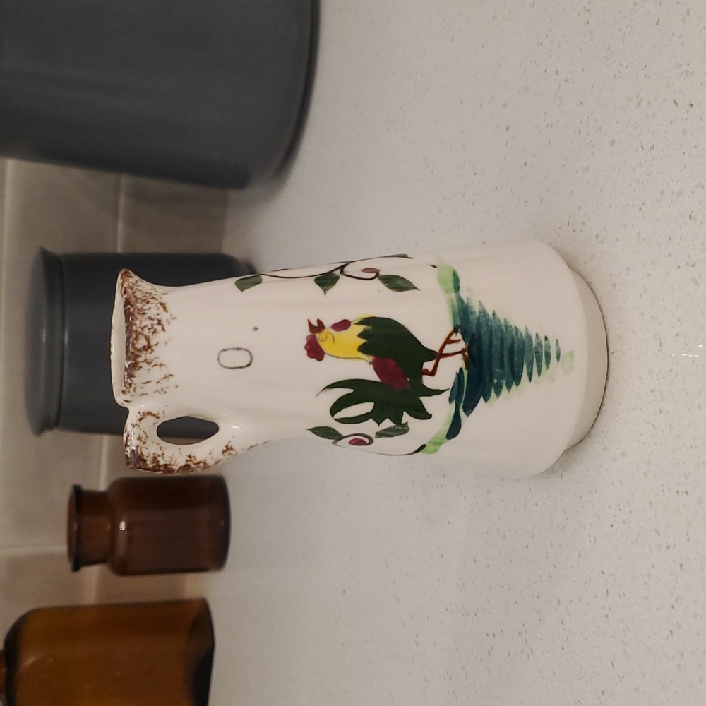 Napco Vintage Oil Cruet With Roosters SD108